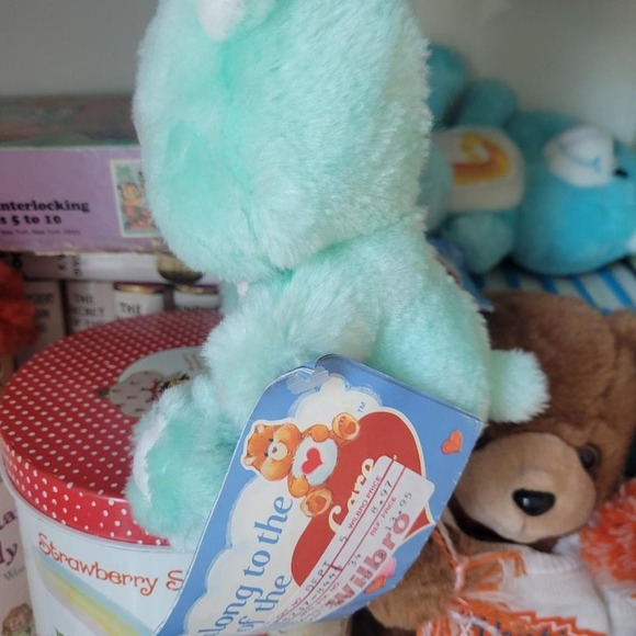 Vintage 80s Care Bears bedtime bear plush toy nwt - Picture 2 of 4